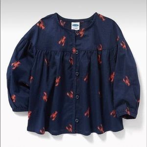 NEW!! Old Navy Lobster Girl Blouse